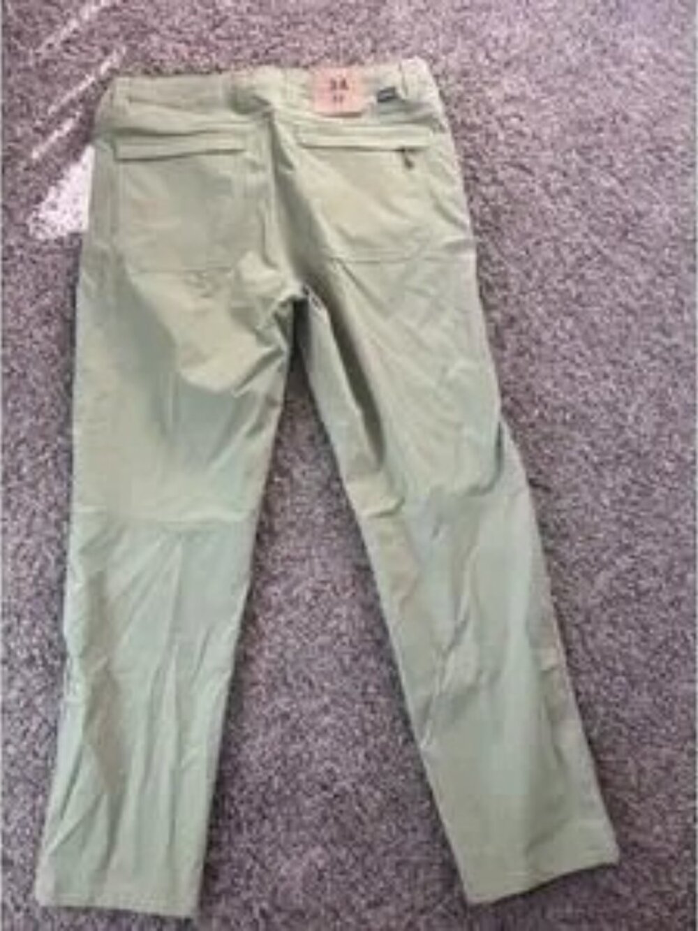 Olive Slim Dress Pants Men's - Picture 2 of 4
